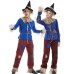 Halloween Costume Parent-Child Outfits Adult Scarecrow Cosplay Performance Costume Unisex