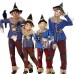 Halloween Costume Parent-Child Outfits Adult Scarecrow Cosplay Performance Costume Unisex