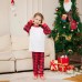Christmas Pure Color Plaid Printed Family Matching Loungewear Set Casual Home Wear Christmas Pure Color Plaid Printed Family Matching Loungewear Set Casual Home Wear