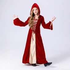 Vintage Court Costume, Kids & Adult Halloween Witch Vampire Cosplay Costume, Theater Wear