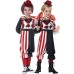 Children's and Adult Halloween Costume Women's Circus Haunting Horror Clown Costume for Masquerade Party Performance