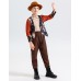 Fairy Tale Character Little Match Girl Student Play Costume for Boys and Girls European Medieval Farm Performance Outfit