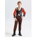 Fairy Tale Character Little Match Girl Student Play Costume for Boys and Girls European Medieval Farm Performance Outfit