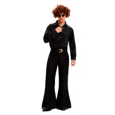 Retro Disco Costume Set for Men 70s 80s Hippie Party Stage Performance Wear Retro Disco Costume Set for Men 70s 80s Hippie Party Stage Performance Wear