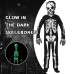 Children's New High-End Glow-in-the-Dark Horror Skull Skeleton Costume for Halloween Party Cosplay Clothing