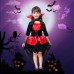 Halloween witch vampire girl cosplay costume role-playing children's performance set