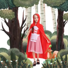 Children's Classic Children's Wear Halloween Party Cute Little Red Riding Hood Set