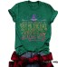Printed short sleeved humorous witch Halloween