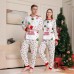 Christmas Cartoon Solid Color Christmas Tree Print Family Matching Pajama Set