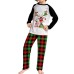 Christmas Deer Letter Print Family Pajama Set