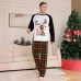 Christmas Deer Letter Print Family Pajama Set