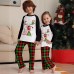 Christmas Deer Letter Print Family Pajama Set