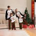 Christmas Deer Letter Print Family Pajama Set