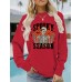 Halloween printed loose hoodie