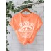 Bitchcraft Halloween Printed Round Neck Loose T-shirt
