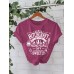 Bitchcraft Halloween Printed Round Neck Loose T-shirt