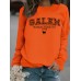 Halloween cat patterned hoodie
