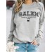 Halloween cat patterned hoodie