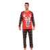 Christmas Letter Snowflake Deer Printed Home Wear Pajamas
