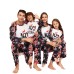 Christmas Family Matching Pajamas Letter Snowflake Star Print Home Wear Sleepwear