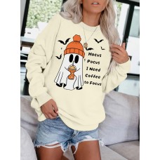 Round necked hoodie ghost Halloween