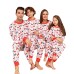 Fashion Letter Cartoon Deer Christmas Family Matching Printed Home Wear Pajamas
