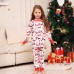 Fashion Letter Cartoon Deer Christmas Family Matching Printed Home Wear Pajamas