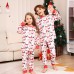 Fashion Letter Cartoon Deer Christmas Family Matching Printed Home Wear Pajamas