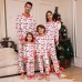 Fashion Letter Cartoon Deer Christmas Family Matching Printed Home Wear Pajamas