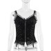 Gothic Style Rose Halter Top for Women