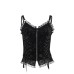 Gothic Style Rose Halter Top for Women