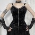 Gothic Style Rose Halter Top for Women