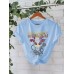 Short sleeved pure cotton skull Short sleeved pure cotton skull