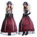 Halloween Costume Skull White Mummy Bride Zombie Outfit Nightclub Cosplay Stage Performance Costume