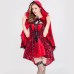 Halloween Little Red Riding Hood Performance Costume Adult Cosplay Party Nightclub Dance Queen Costume