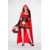 Halloween Costume Red Little Red Riding Hood Cosplay Performance Outfit European and American Style Party Queen Witch Game Costume