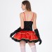 Halloween Costume Red Little Red Riding Hood Cosplay Performance Outfit European and American Style Party Queen Witch Game Costume