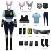 Crazy Animal City Cosplay Judy Rabbit Humanoid Costume Full Set Women's Cosplay Outfit
