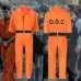 Halloween Luigi cosplay costume American prison costume cosplay orange prison costume two-piece set