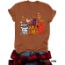 Three Halloween cat prints on short sleeves