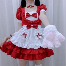 Original [Moonlight Glow] Japanese Sexy Creamy Sweetheart Maid Lolita Dress Cosplay Costume