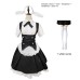 Cute Original Black and White Maid Costume with Bunny Ears Puffy Skirt