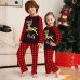Christmas Deer Letter Print Family Pajama Set