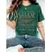 T-shirt short sleeved female Halloween bat pattern