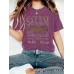 T-shirt short sleeved female Halloween bat pattern