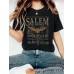T-shirt short sleeved female Halloween bat pattern