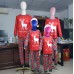Christmas Deer Letter Print Plaid Home Wear Pajama Family Set