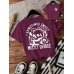 T-shirt women Halloween skull round neck