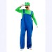 Halloween Costume Party Outfit Mario Cosplay Costume for Men and Women Adult Clothing Mario Performance Costume Wholesale