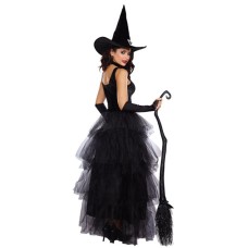 Type of Clothing  Lace Black Devil Witch Costume Halloween Party Outfit Set